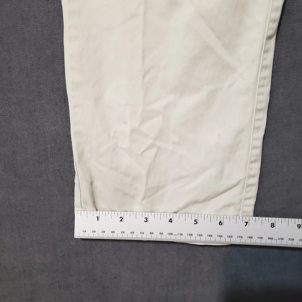 Hickey Freeman Chino Pants Mens 33x32 Tan Cotton‎ Spandex Stretch Straight Leg